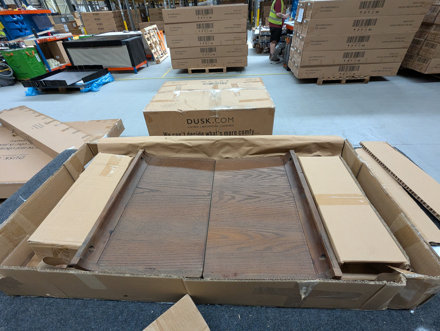 ROS-OUT-00291 Grade-B Roseland Furniture Mylor Oak Rectangular Coffee Table RRP £229.95