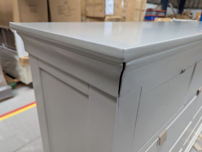 ROS-OUT-00393 Grade-BER Roseland Furniture Colette 4 Over 6 Chest Of Drawers RRP £629.95