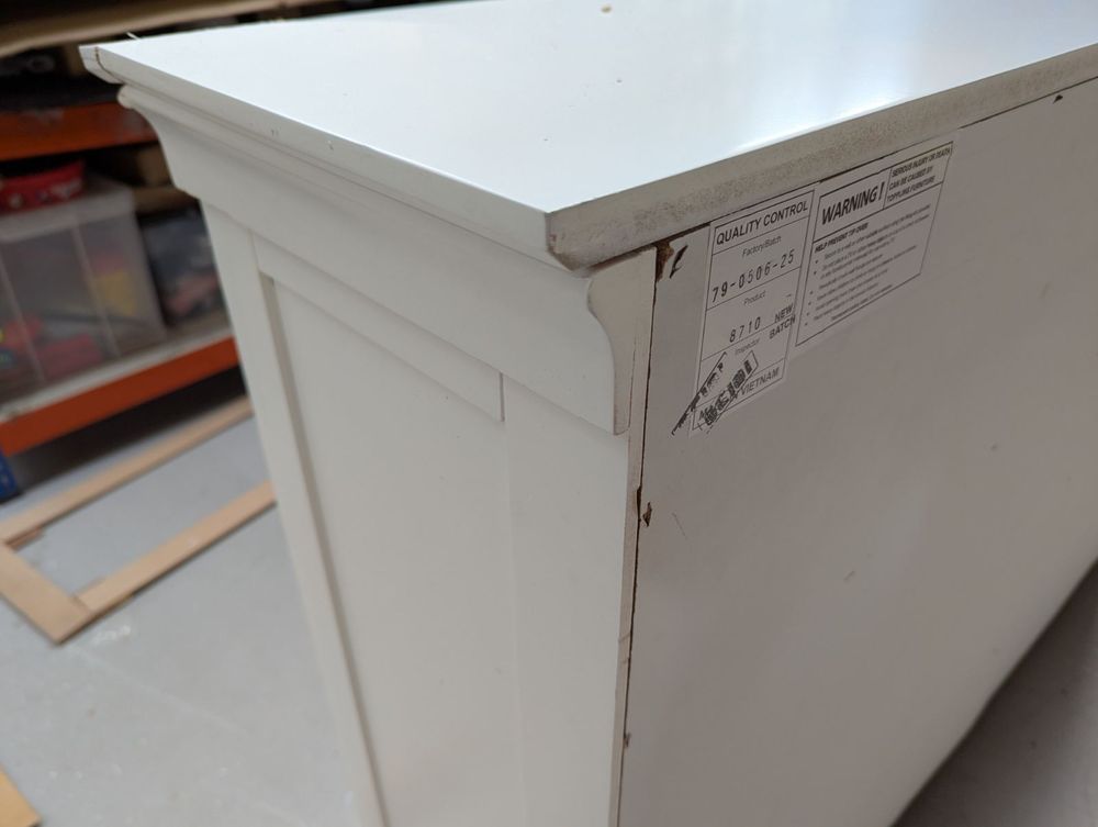 ROS-OUT-00393 Grade-BER Roseland Furniture Colette 4 Over 6 Chest Of Drawers RRP £629.95