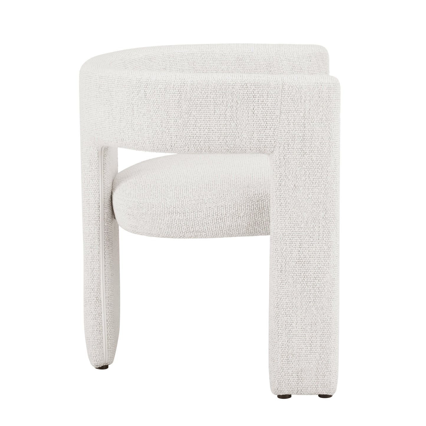 DUS-CC2-04724 Grade-B Dusk Quinn Chair - Ivory Boucle RRP £149.00