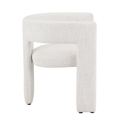DUS-CC2-04724 Grade-B Dusk Quinn Chair - Ivory Boucle RRP £149.00