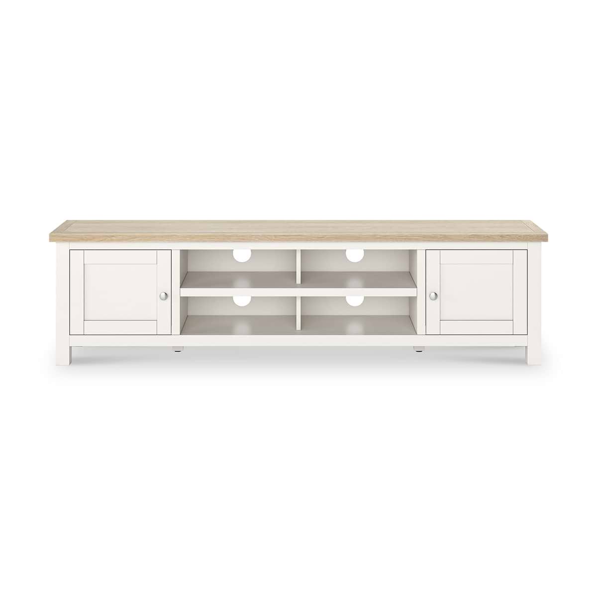 ROS-OUT-00305 Grade-B Roseland Furniture Farro Two Tone 180cm Wide TV Unit RRP £299.95