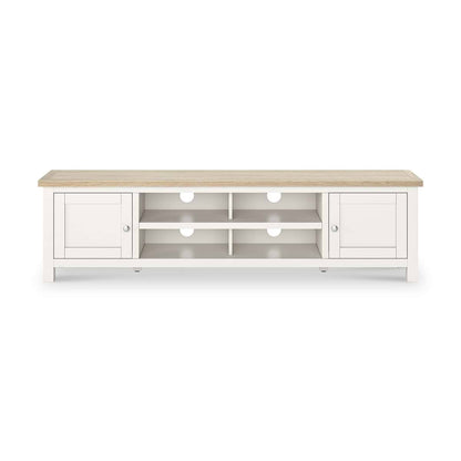 ROS-OUT-00305 Grade-B Roseland Furniture Farro Two Tone 180cm Wide TV Unit RRP £299.95