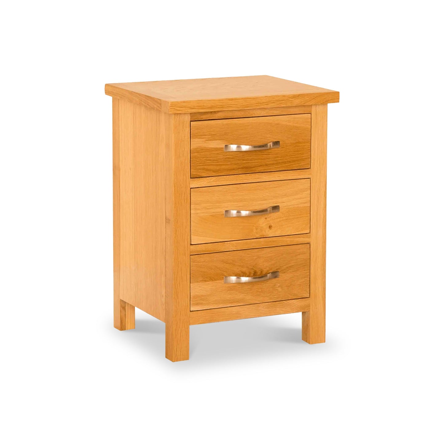 ROS-OUT-00362 Grade-C1 Roseland Furniture Newlyn Oak Bedside Table RRP £114.95