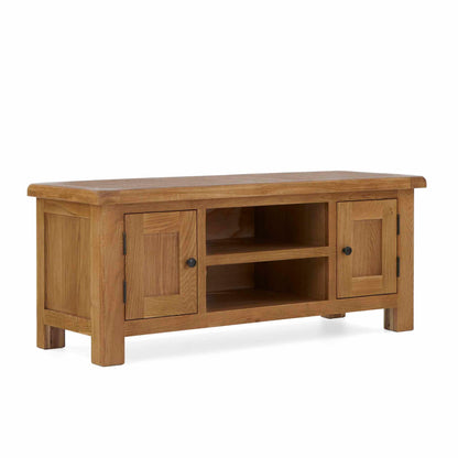ROS-OUT-00605 Grade-C1 Roseland Furniture Zelah Oak 120cm TV Stand RRP £279.95