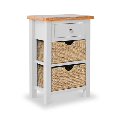 ROS-OUT-00230 Grade-C1 Roseland Furniture Farrow Telephone Table with Baskets RRP £169.95
