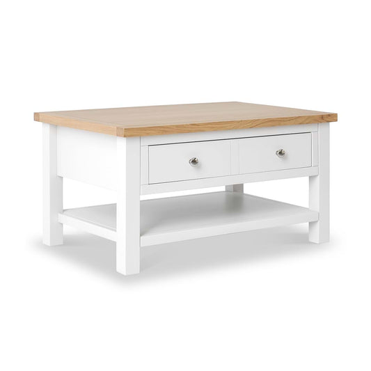 ROS-OUT-00357 Grade-B Roseland Furniture Farro White Coffee Table RRP £189.95