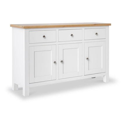 ROS-OUT-00367 Grade-C1 Roseland Furniture Farrow 3 Door Sideboard Charcoal RRP £369.95