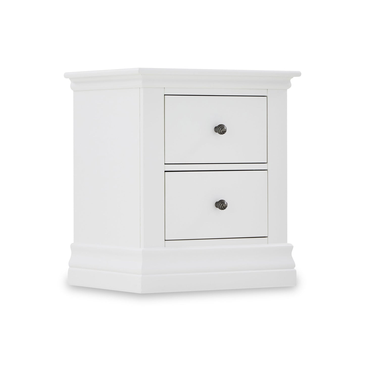 ROS-OUT-00416 Grade-C1 Roseland Furniture Porter 2 Drawer Bedside Table RRP £169.95