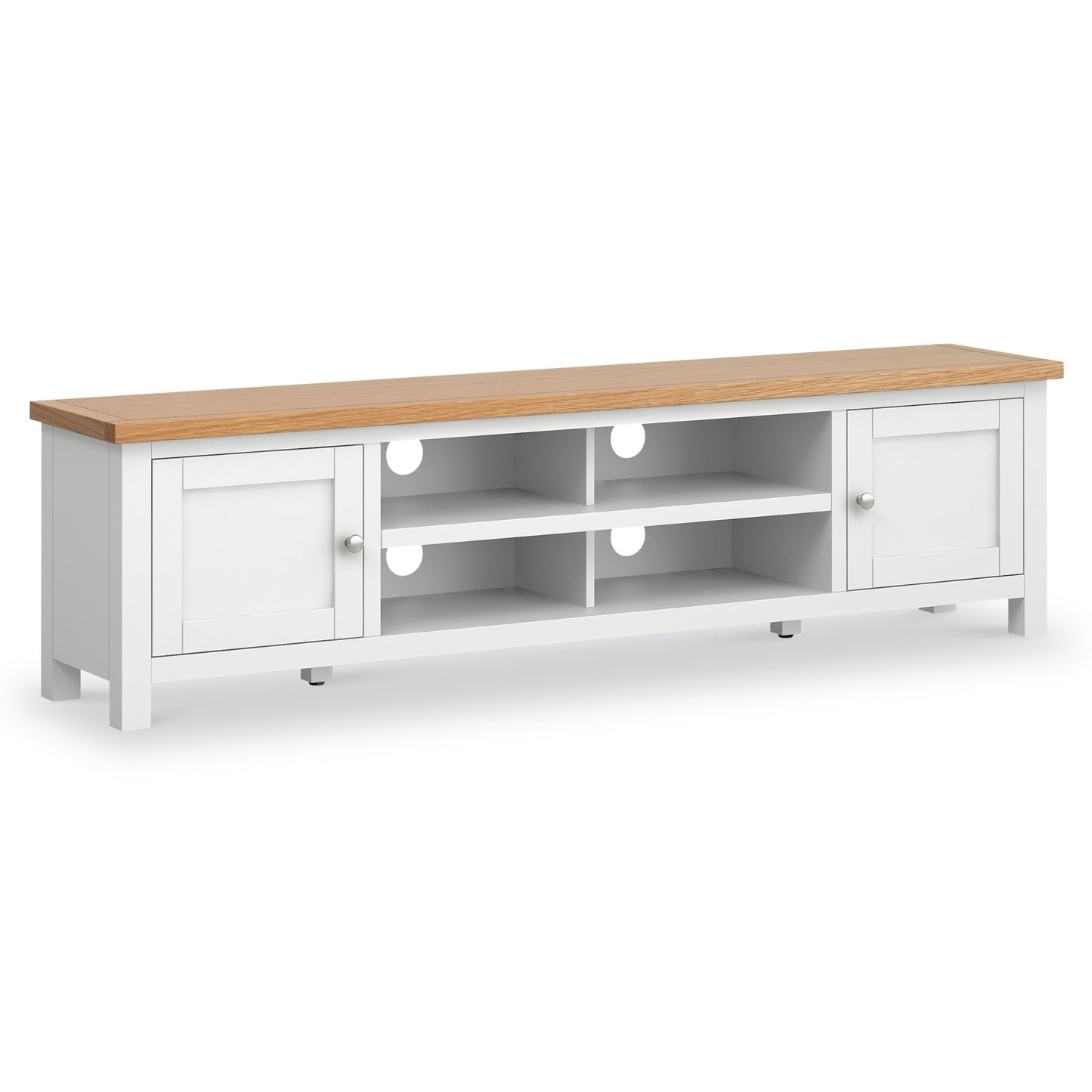 ROS-OUT-00248 Grade-C1 Roseland Furniture Farrow 180cm Extra Wide TV Stand RRP £309.95