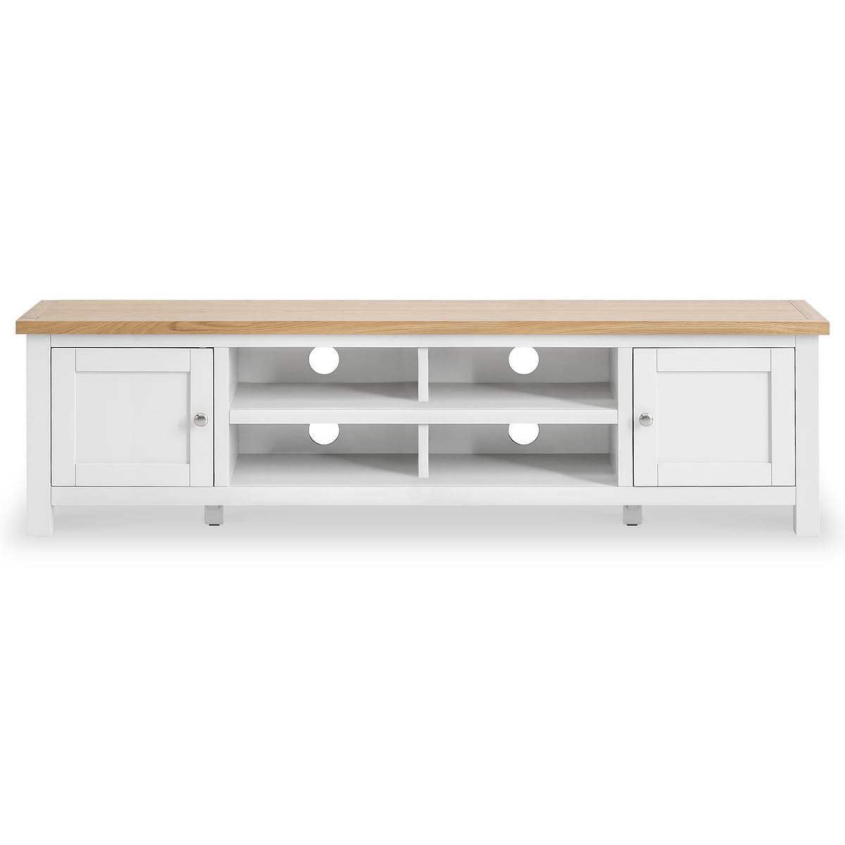 ROS-OUT-00305 Grade-B Roseland Furniture Farro Two Tone 180cm Wide TV Unit RRP £299.95