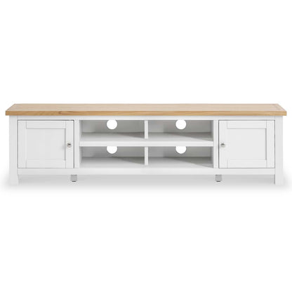 ROS-OUT-00305 Grade-B Roseland Furniture Farro Two Tone 180cm Wide TV Unit RRP £299.95