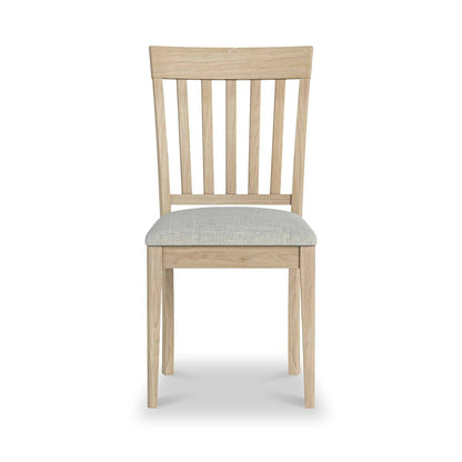 ROS-OUT-00348 Grade-C1 Roseland Furniture Riley Oak Dining Chair RRP £79.95