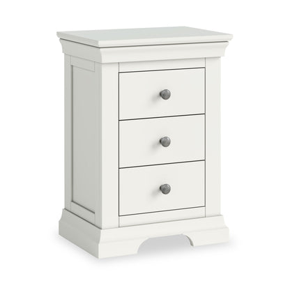 ROS-OUT-00370 Grade-C1 Roseland Furniture Colette 3 Drawer Bedside Table RRP £139.95