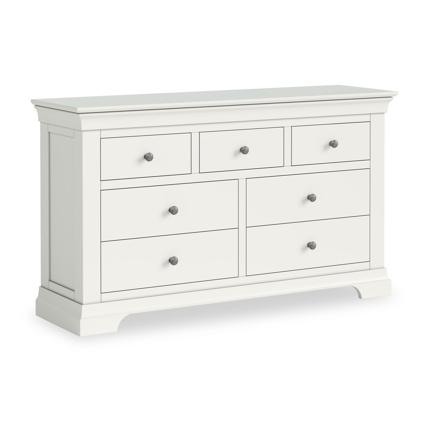 ROS-OUT-00332 Grade-C1 Roseland Furniture Colette 3 Over 4 Chest Of Drawers RRP £399.95