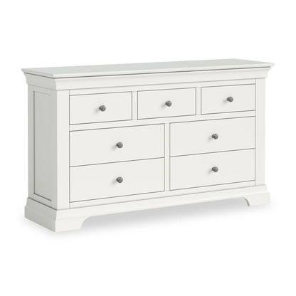 ROS-OUT-00332 Grade-C1 Roseland Furniture Colette 3 Over 4 Chest Of Drawers RRP £399.95