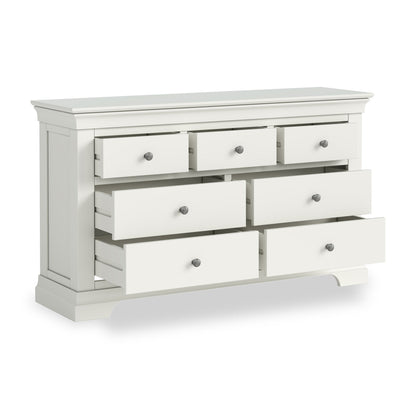 ROS-OUT-00332 Grade-C1 Roseland Furniture Colette 3 Over 4 Chest Of Drawers RRP £399.95