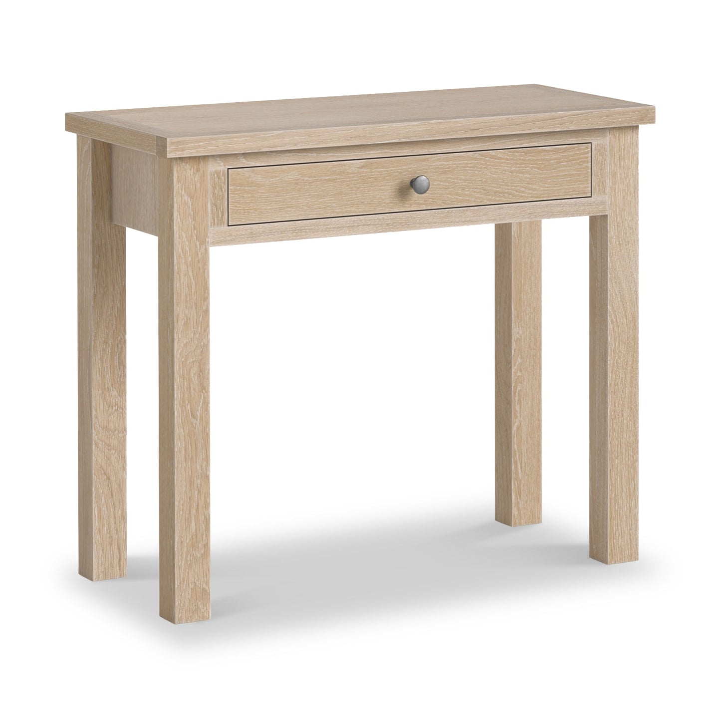 ROS-OUT-00251 Grade-C1 Roseland Furniture Trelan Washed Oak Single Drawer Dressing Table RRP £164.95