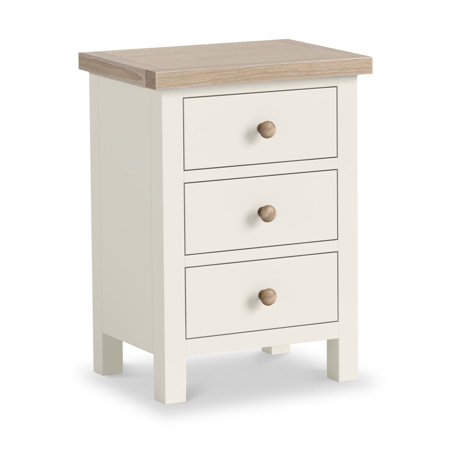 ROS-OUT-00597 Grade-C1 Roseland Furniture Trelan 3 Drawer Bedside Table RRP £119.95