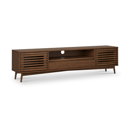 ROS-OUT-00156 Grade-C3 Roseland Furniture Kari Dark Oak Extra Wide 190cm TV Unit RRP £399.95