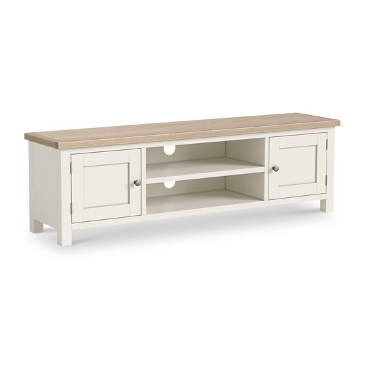 ROS-OUT-00269 Grade-B Roseland Furniture Trelan 160cm Extra Large TV Unit - Coconut RRP £299.95