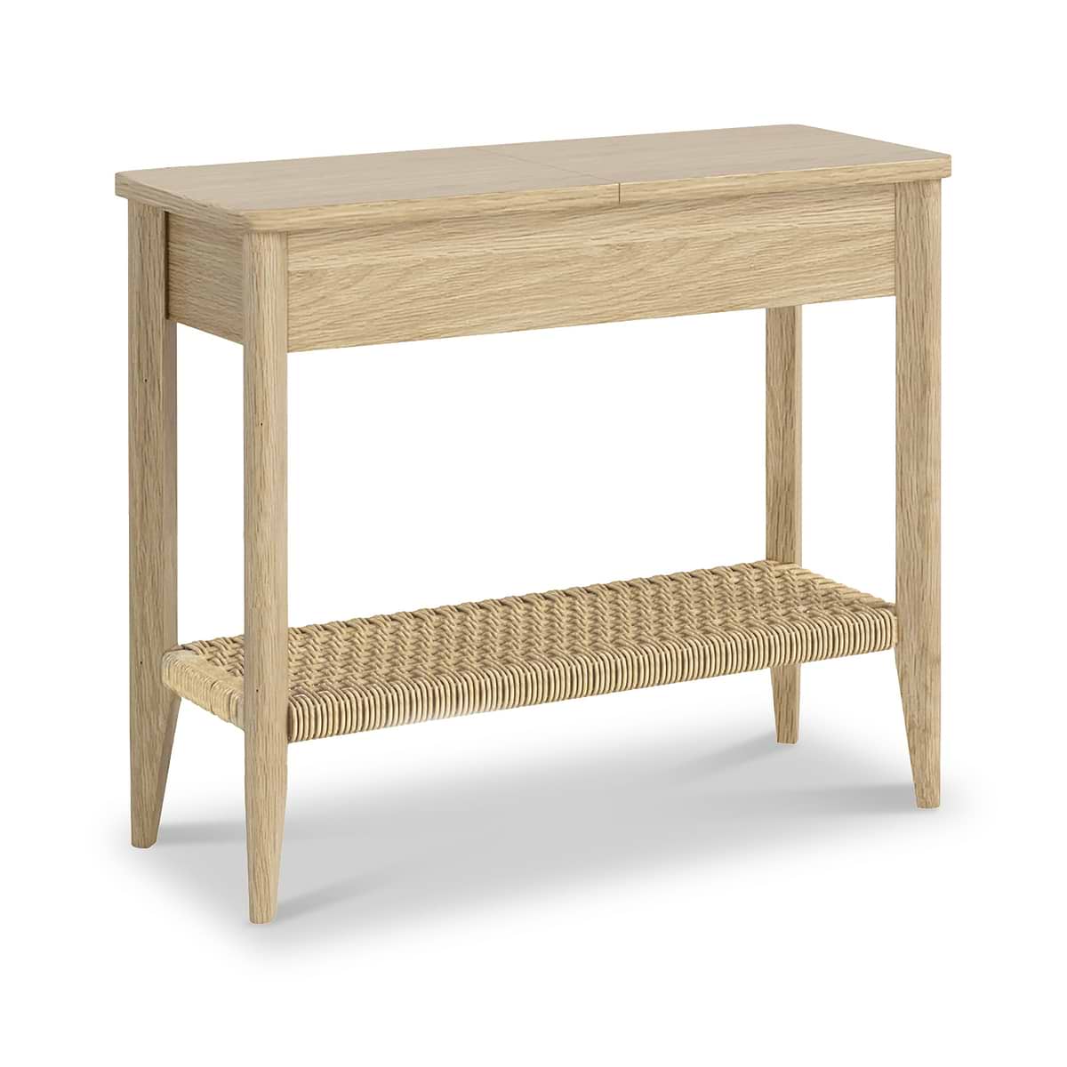ROS-OUT-00272 Grade-B Roseland Furniture Harborough Oak Sofa Side Table RRP £149.95
