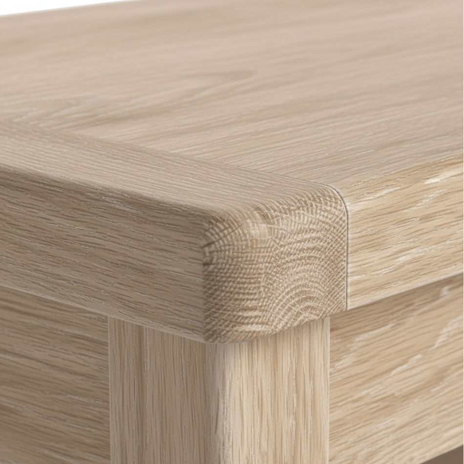 ROS-OUT-00346 Grade-B Roseland Furniture Portland Washed Oak Nest Of Tables RRP £144.95