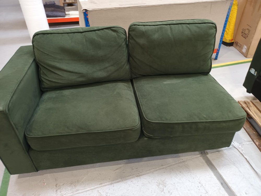 DUS-APM-63038 Grade-C2 Dusk Soho Right Hand Storage Chaise Sofa - Dark Olive RRP £1329 RRP £1329