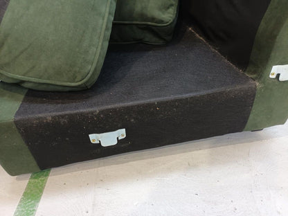 DUS-APM-63038 Grade-C2 Dusk Soho Right Hand Storage Chaise Sofa - Dark Olive RRP £1329 RRP £1329