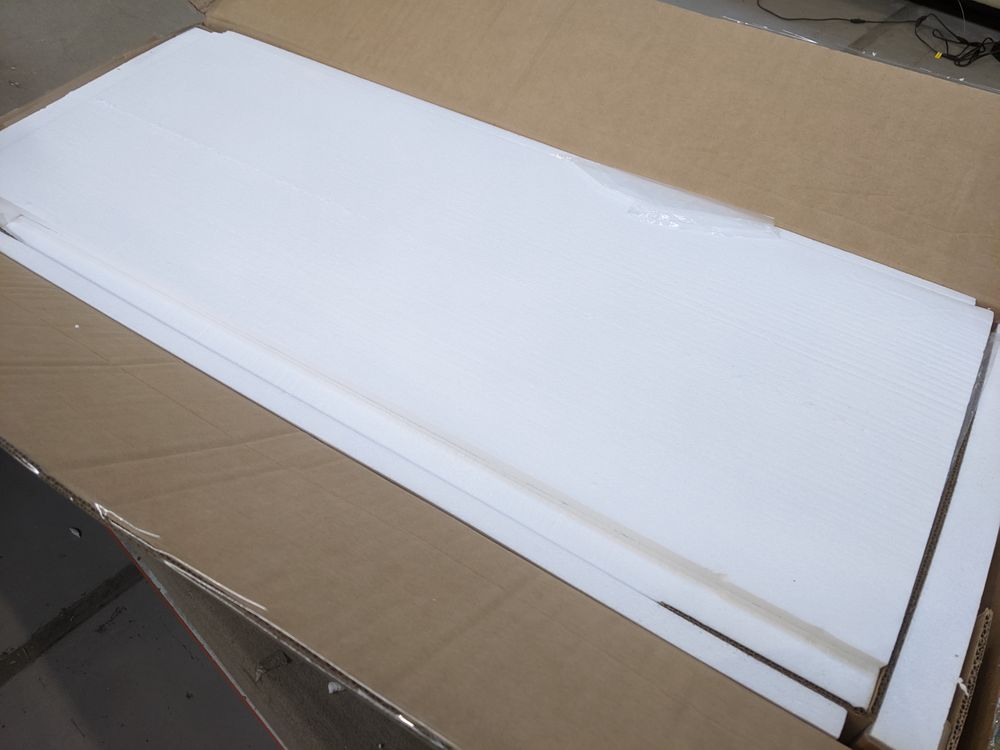 DUS-GOL-02506 Grade-B Dusk Ruby Corner TV Unit - Stone Grey RRP £99