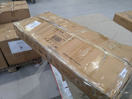 DUS-GOL-02974 Grade-B Dusk Sienna Corner TV Unit - Taupe RRP £106