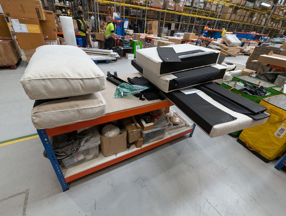 DUS-GOL-08616 Grade-C3 Dusk Soho Sofa Bed - Beige RRP £799