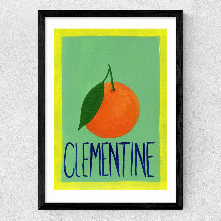EAS-CCG-00026 Grade-C0 East End Prints Clementine by Susie Miller 30x40 Black Framed Art Print RRP £60.00
