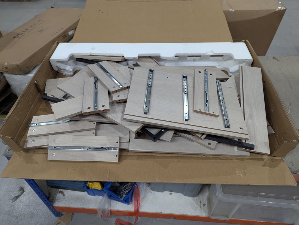 Lot of 10 x Dusk furniture items grade-BER Spares or repair RRP £1776.00