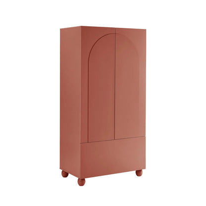 DUS-CC2-04807 Grade-B Dusk Rachel Arch Front 2 Door Wardrobe with Drawer - Terracotta RRP £269.00