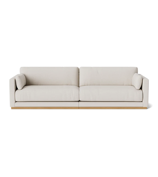 SWO-AP-34562 Grade-BER-DOA Alseund Four Seater Sofa in Alabaster Linen Light Trim RRP £2759
