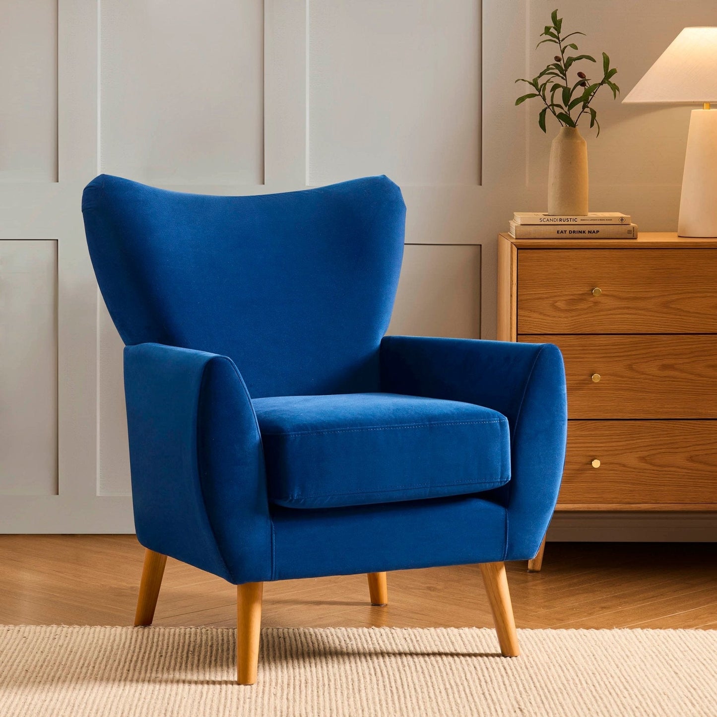 DUS-GOL-08081 Grade-C3 Dusk Alia Accent Chair - Royal Blue RRP £229