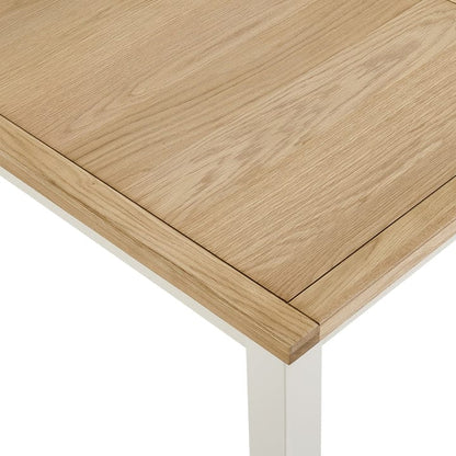 DUS-APM-06063 Dusk Dining Table Grade-B Alice 4-6 Seater- Oak/Cream RRP £209