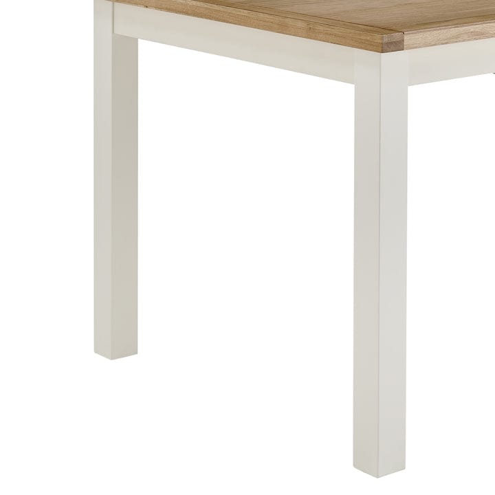 DUS-APM-06063 Dusk Dining Table Grade-B Alice 4-6 Seater- Oak/Cream RRP £209