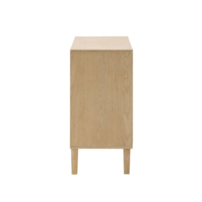 DUS-CC2-04030 Grade-B Dusk Amaya Ash 2 Door Sideboard - Light Wood RRP £229.00
