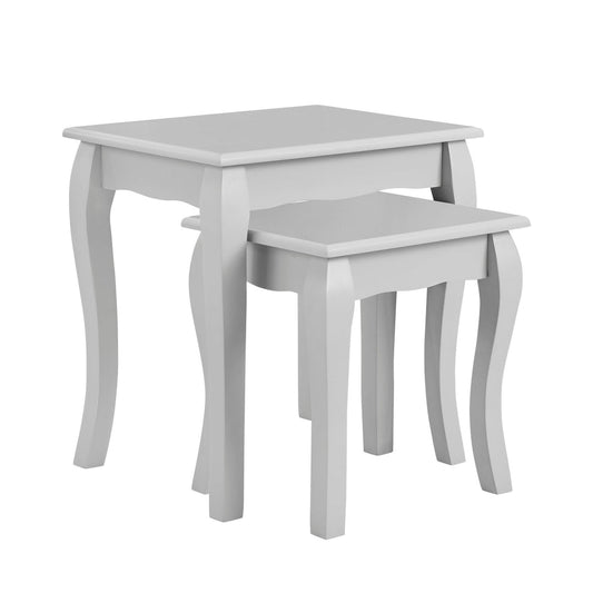 CCY-STO-00332 Grade-BER-DOA Dusk Amelie Nesting Side Table - Light Grey RRP £124
