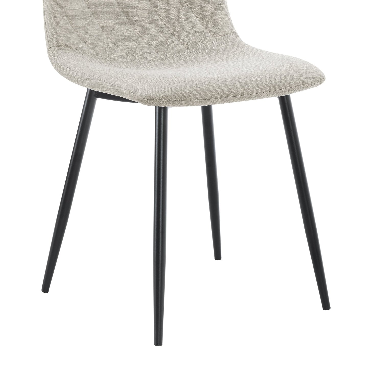DUS-GOL-00980 Grade-B Dusk Annie Set Of 2 Dining Chairs - Linen - Stone Grey RRP £89