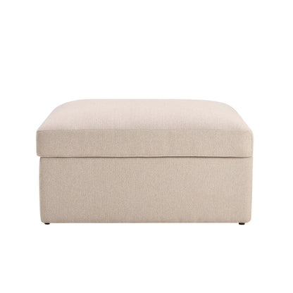 DUS-CC2-03935 Grade-B Dusk Antalya Storage Ottoman Pouffe - Sand Boucle RRP £199.00