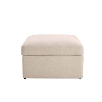 DUS-CC2-03935 Grade-B Dusk Antalya Storage Ottoman Pouffe - Sand Boucle RRP £199.00