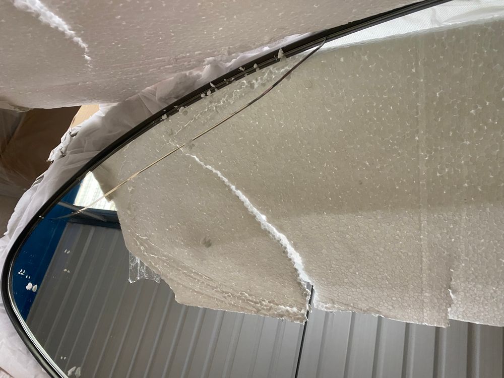 SWO-AP-31741 Grade-BER-DOA Swoon Archer Medium Mirror in Charcoal RRP £239.00