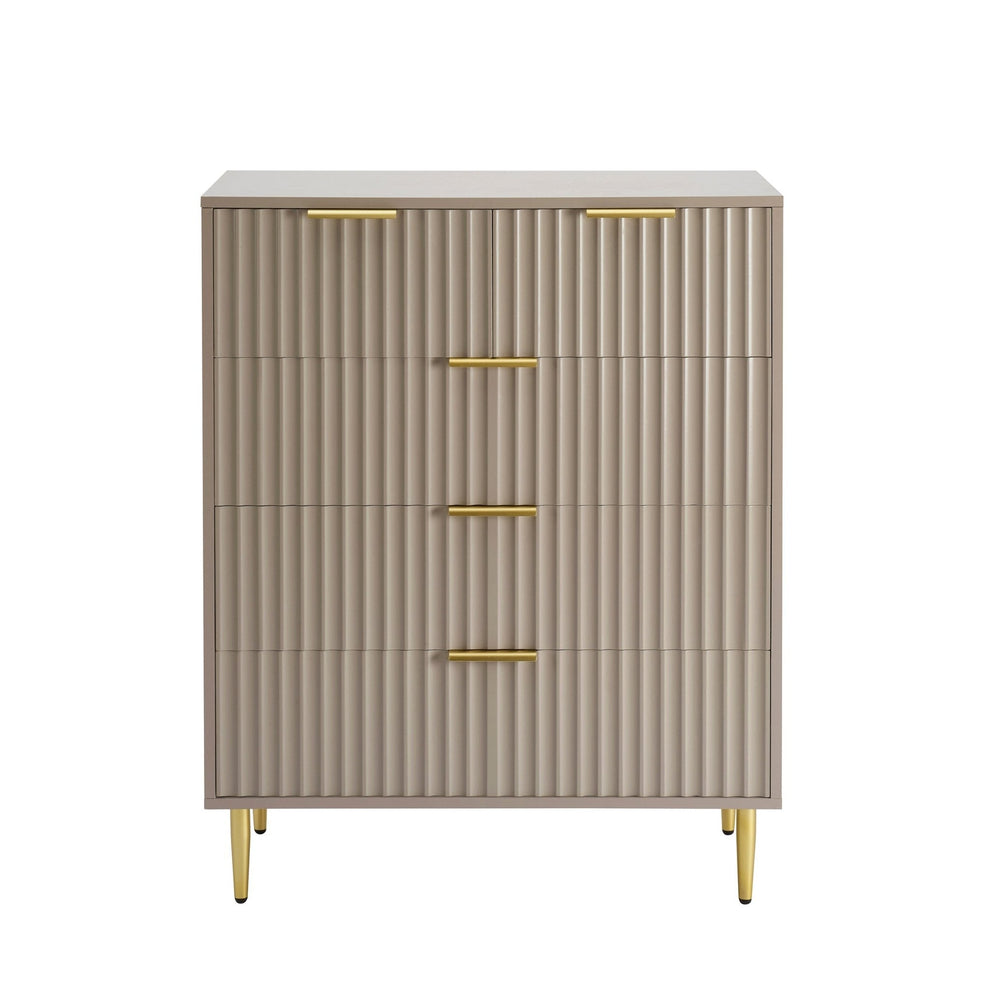 DUS-CC2-02901 Grade-B Dusk Evie 5 Drawer Chest - Taupe RRP £219.00