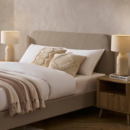 DUS-CC2-05176 Grade-B Dusk Ascot Bed Frame - Stone Grey - Single RRP £199.00
