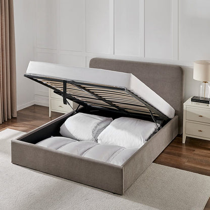DUS-CC2-02236 Grade-B Dusk Ascot Double Ottoman Storage Bed - Taupe RRP £299