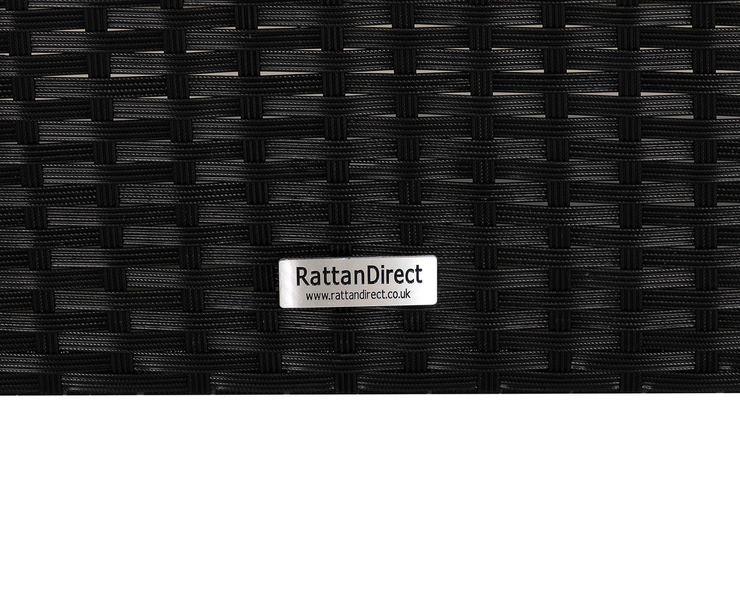 Grade-A Rattan Direct Ascot Black & Vanilla Outdoor Garden Armchair RRP £249