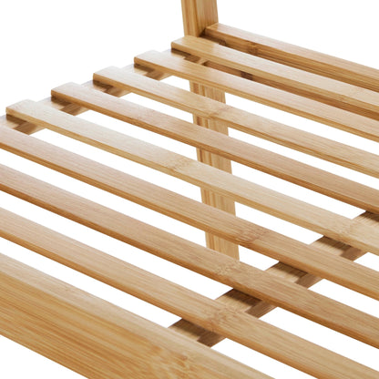 DUS-CC2-04977 Grade-B Dusk Becky Bamboo Clothes Rail - Light Wood RRP £25.00